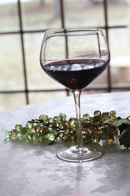 glass of wine
