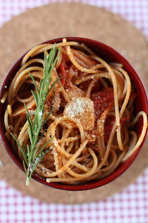 Spaghetti with Rosemary, Garlic and Lemon