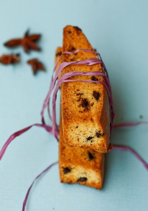 Chocolate Chip Anise Biscotti
