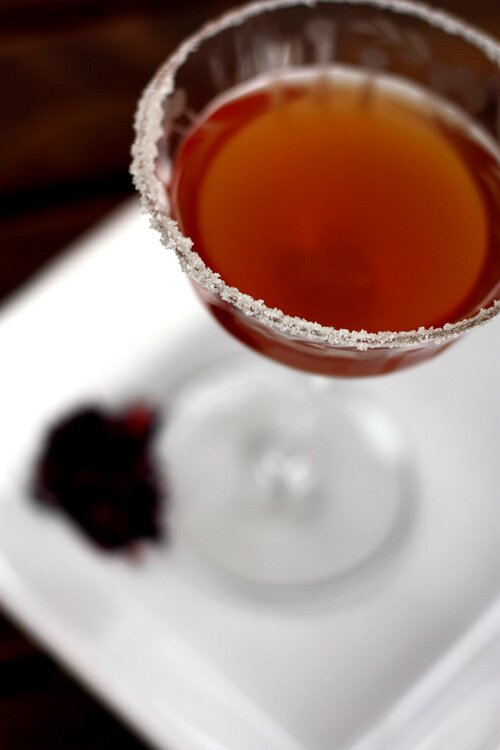 Hibiscus Sidecar Sugar Rim