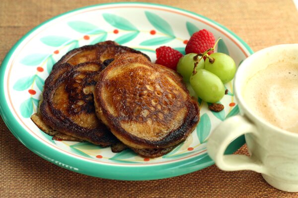 Cinnamon Polenta Pancakes