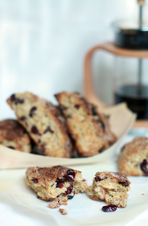 CranberryCitrus Whole Wheat Scones