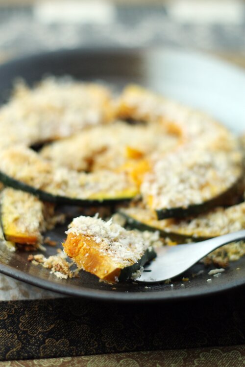 Panko Crusted Kabocha Squash